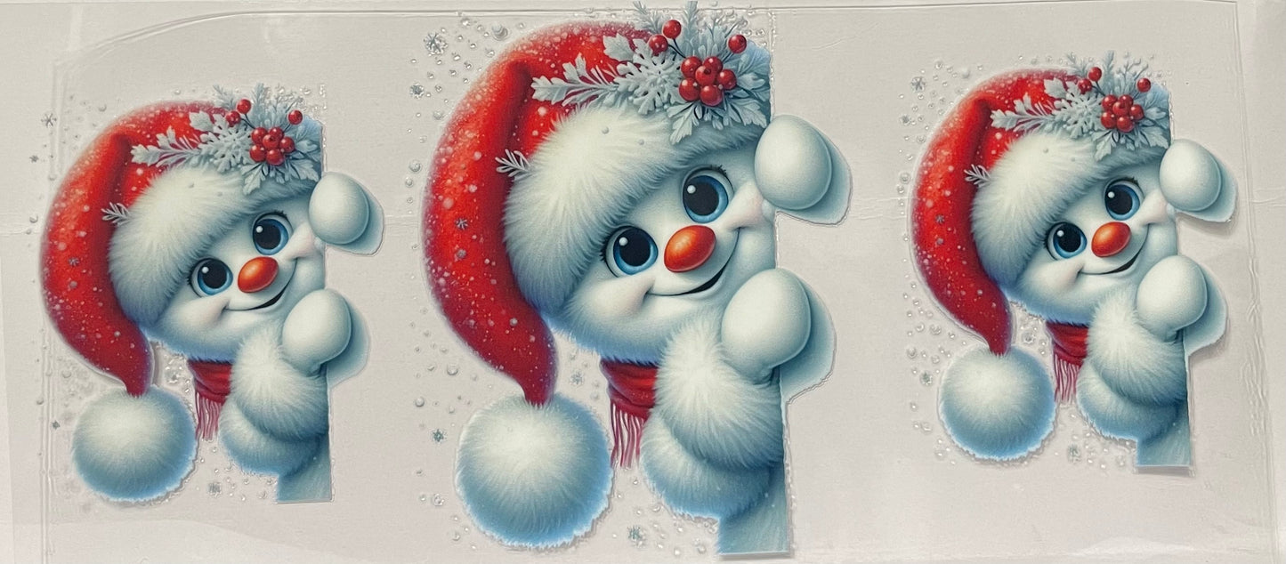 C55 - Peek-a-Boo Snowman