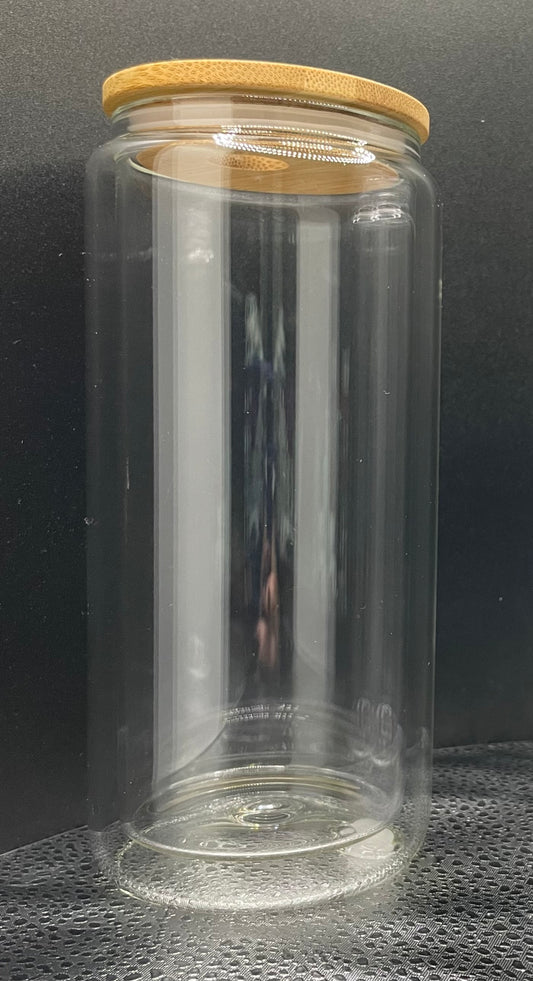 20 oz glass snow globe tumbler