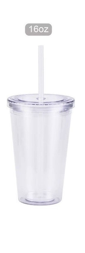 16 oz Acrylic Snow globe Tumbler (Lava)